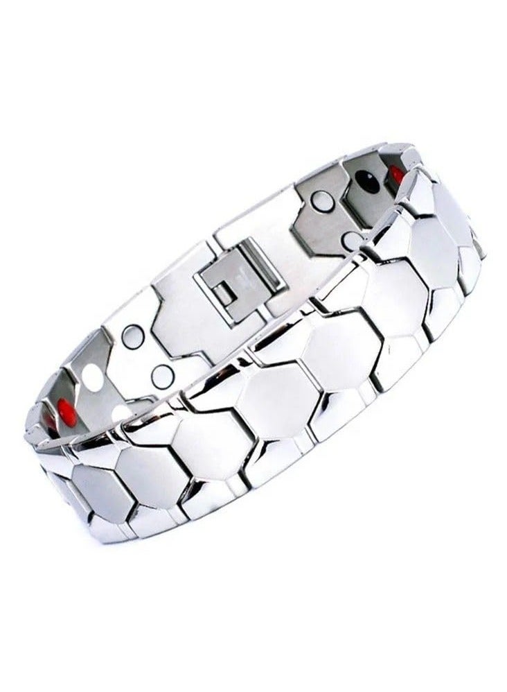Fayrouz Jewellery Unisex magnetic bracelet, 316L stainless steel magnetic energy bracelet with 4 elements, super strength 3500 Gauss and suits all people, from Fayrouz Jewelry - Image 1
