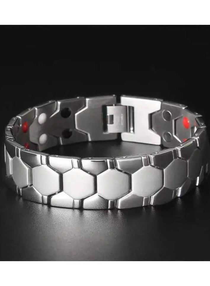 Fayrouz Jewellery Unisex magnetic bracelet, 316L stainless steel magnetic energy bracelet with 4 elements, super strength 3500 Gauss and suits all people, from Fayrouz Jewelry - Image 2