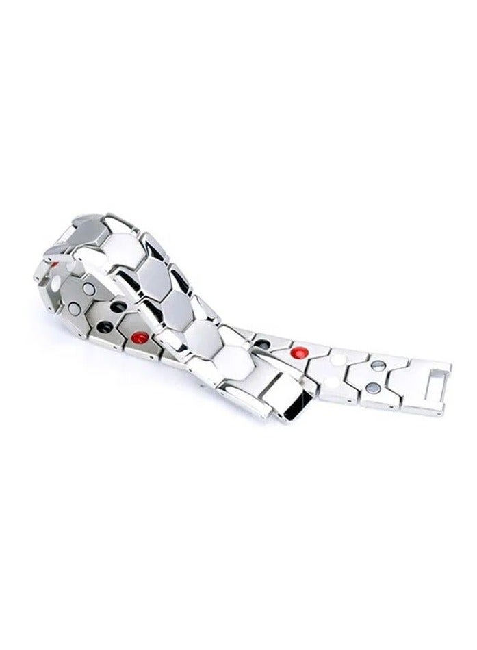 Fayrouz Jewellery Unisex magnetic bracelet, 316L stainless steel magnetic energy bracelet with 4 elements, super strength 3500 Gauss and suits all people, from Fayrouz Jewelry - Image 5
