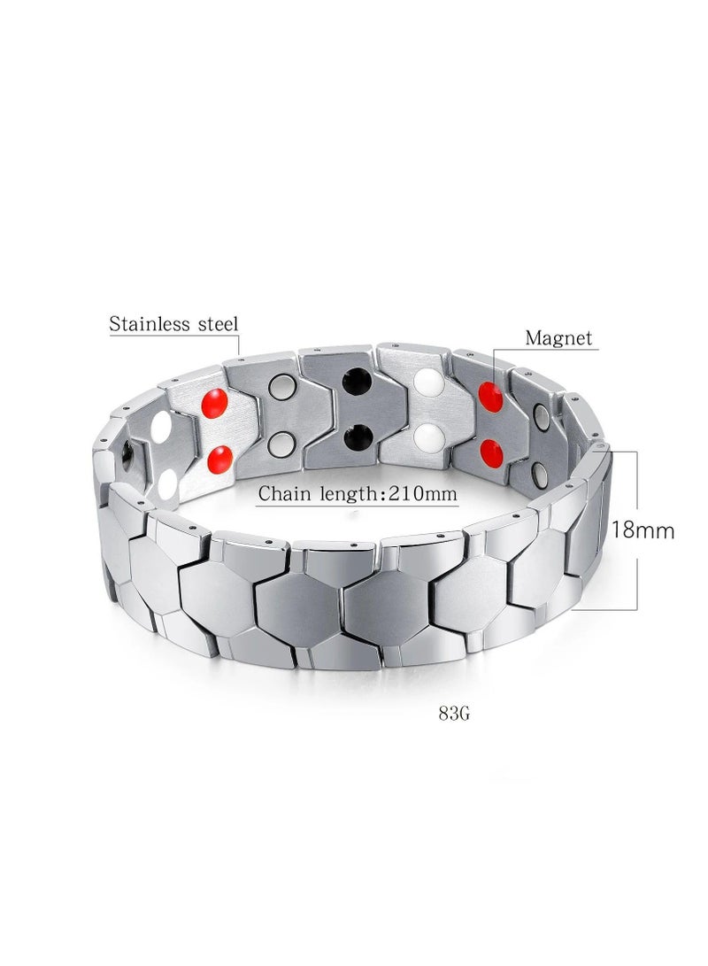 Fayrouz Jewellery Unisex magnetic bracelet, 316L stainless steel magnetic energy bracelet with 4 elements, super strength 3500 Gauss and suits all people, from Fayrouz Jewelry - Image 4