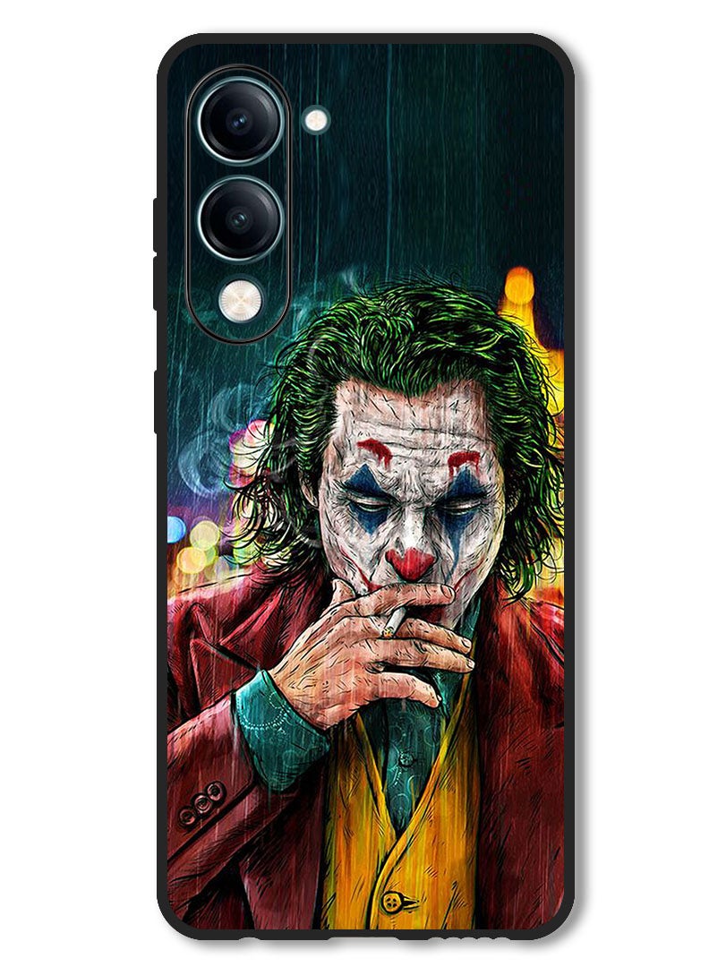 Theodor Case Compatible with Vivo Y29s Protection Shockproof Bumper Cover Joker Smoking - Image 1
