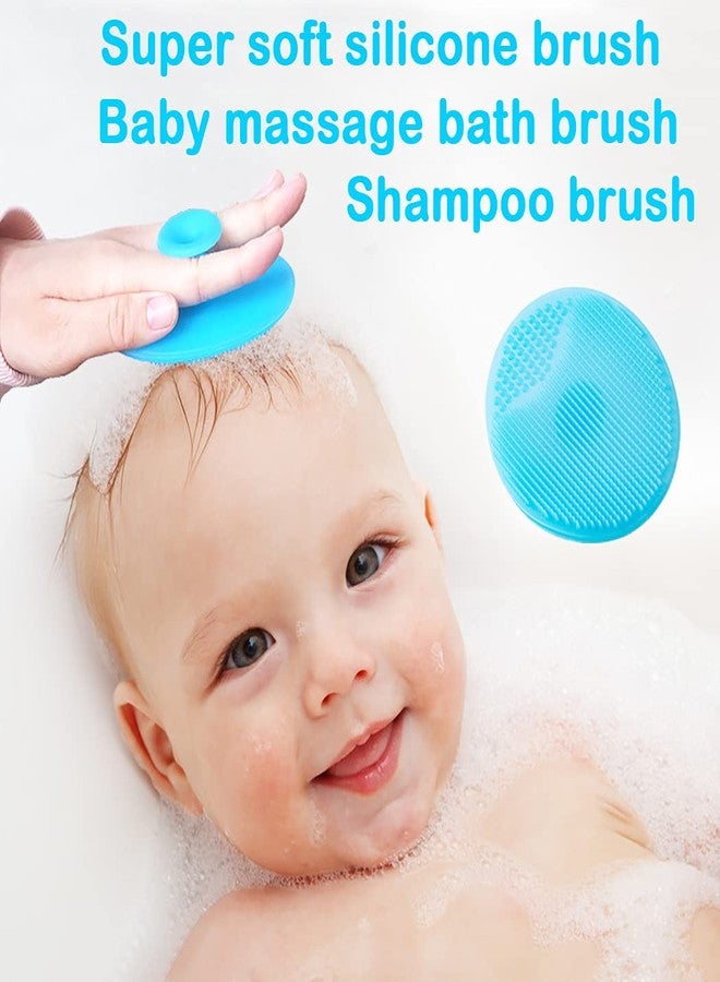 Duruan Baby Hair Brush &Silicone Baby Cradle Cap Brush Set, for Newborns & Toddlers-Natural Soft Goat Bristles-Ideal for Cradle Cap-Perfect Baby Registry Gift (Blue) - Image 5