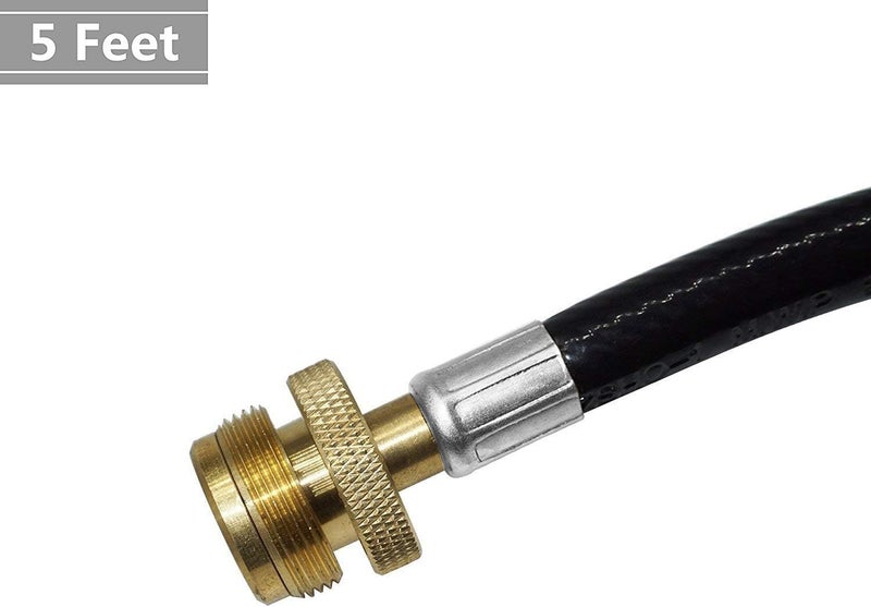 DOZYANT 5 Feet Propane Adapter Hose 1 lb to 20 lb Converter for QCC1/Type1 Tank - Image 2