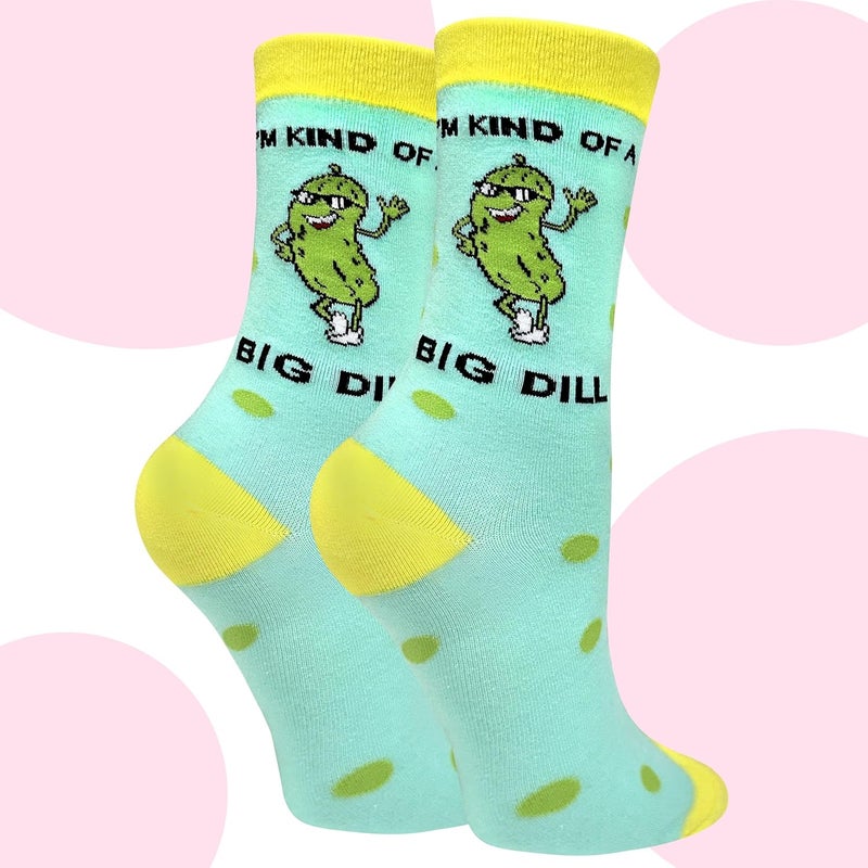 WHOTAY Funny Pickles Socks Crazy Novelty Pickle Gifts for Women Men and Kids Fun Socks Mens Gag Gifts - Image 2