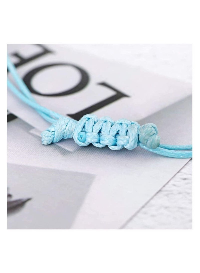 Captaintech 2 Turtle Layered Shell Anklet Set Silver Ankle Bracelets Beaded Foot Chain Beach Foot Jewelry Accessories for Women and Teen Girls - Image 4