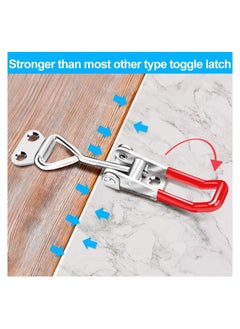 Y&D 6 Pack Toggle Latch Clamp 4001, KASTWAVE Adjustable Latch, Heavy Duty Latches, 330 Lbs Holding Capacity Pull for Lid Jig, Tool Box Case (24 PCS Screws)  - Image 2