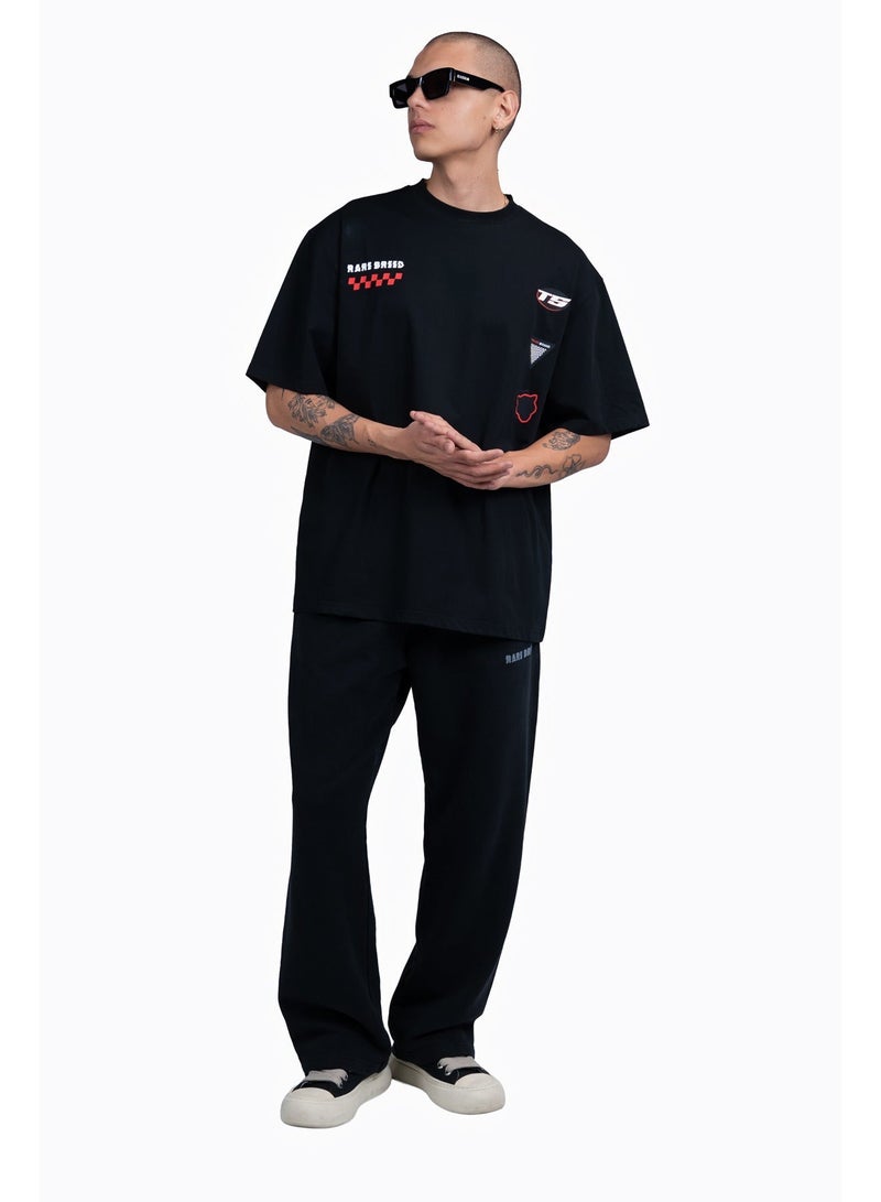 تنجيم سكواد تيشيرت برسومات سباق - أسود - Image 3