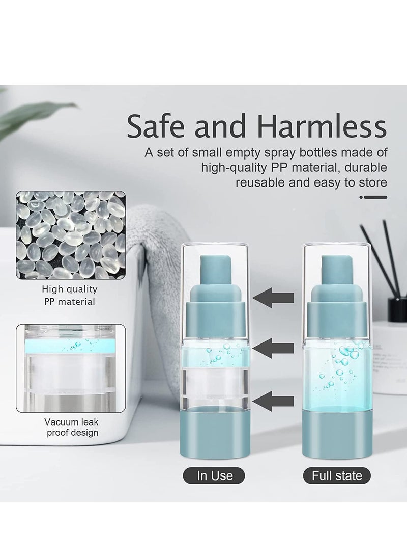 SOLARAE Vacuum Cosmetic Bottles Toiletries, Plastic Airless Cosmetic Containers for Toner and Lotion, Travel Size Toiletry Set with Vacuum Pump Spray Bottles - Image 2