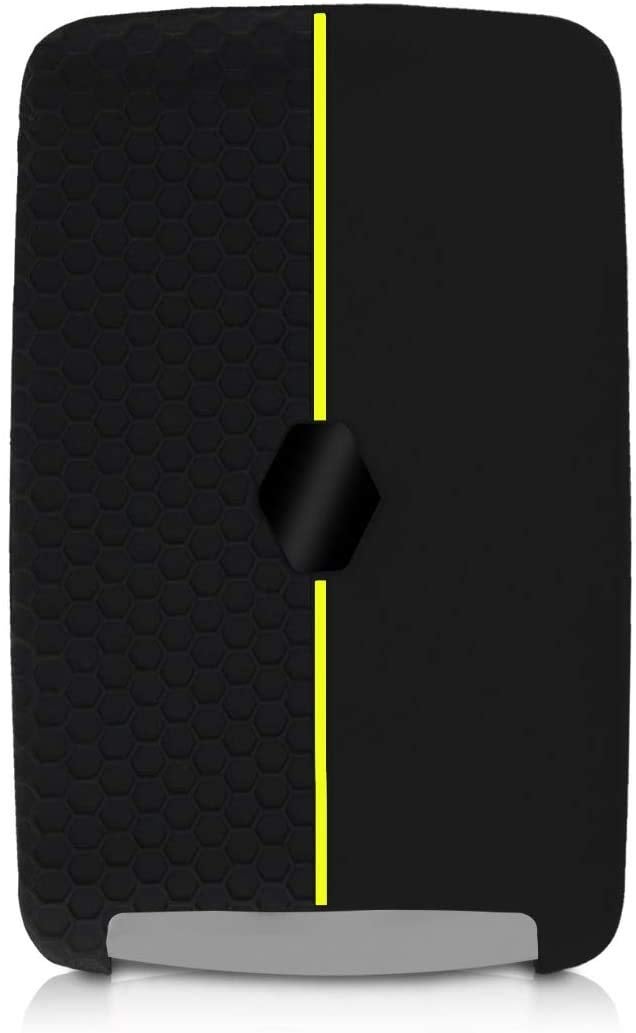 JVCV® Soft Silicone Key Cover Compatible with Renault Duster Kiger Triber Smart Key - Stylish Durable Protective (Black) - Image 4