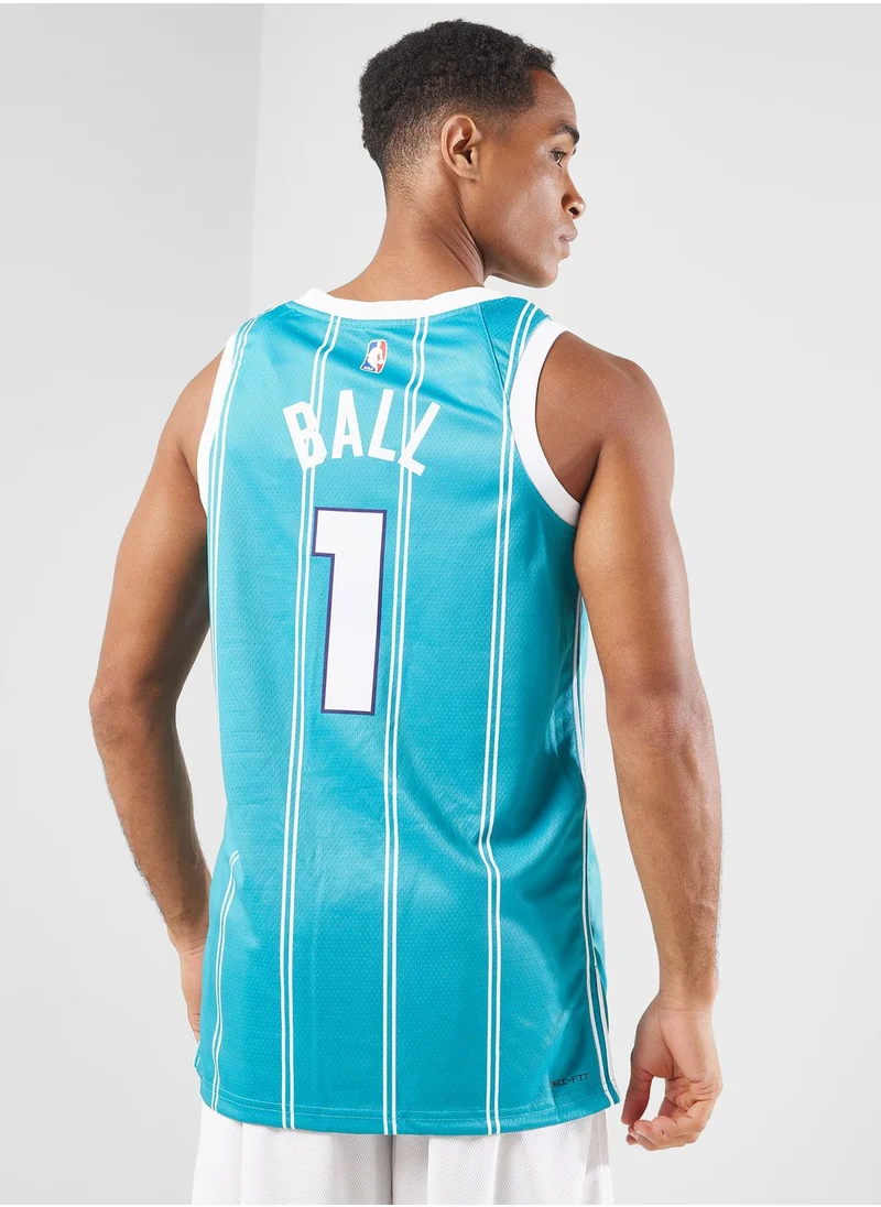 Jordan Charlotte Hornets Dri-Fit Swimming Jersey