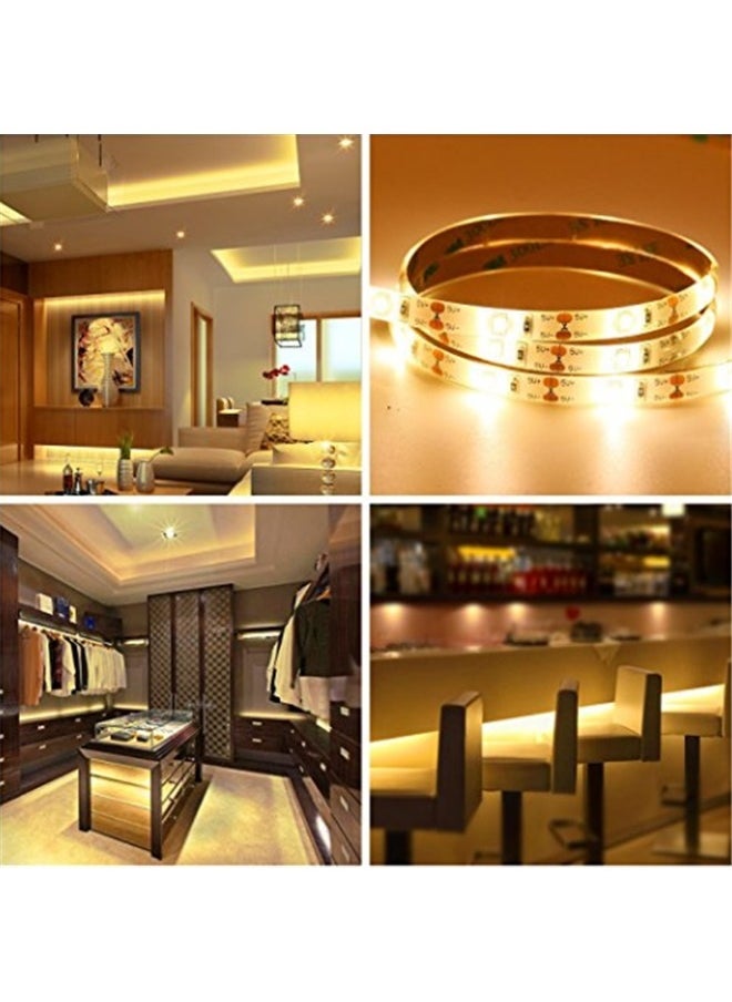 yongsheng Motion Sensor Light Warm White 3m,Motion Activated Under Cabinet Lights, Closet Lights Motion Sensored Battery Operated, Motion Sensor Cabinet Light Indoor Lighting Cuttable Led Light Strip for Bedroom,Kitchen,Stair  - Image 5