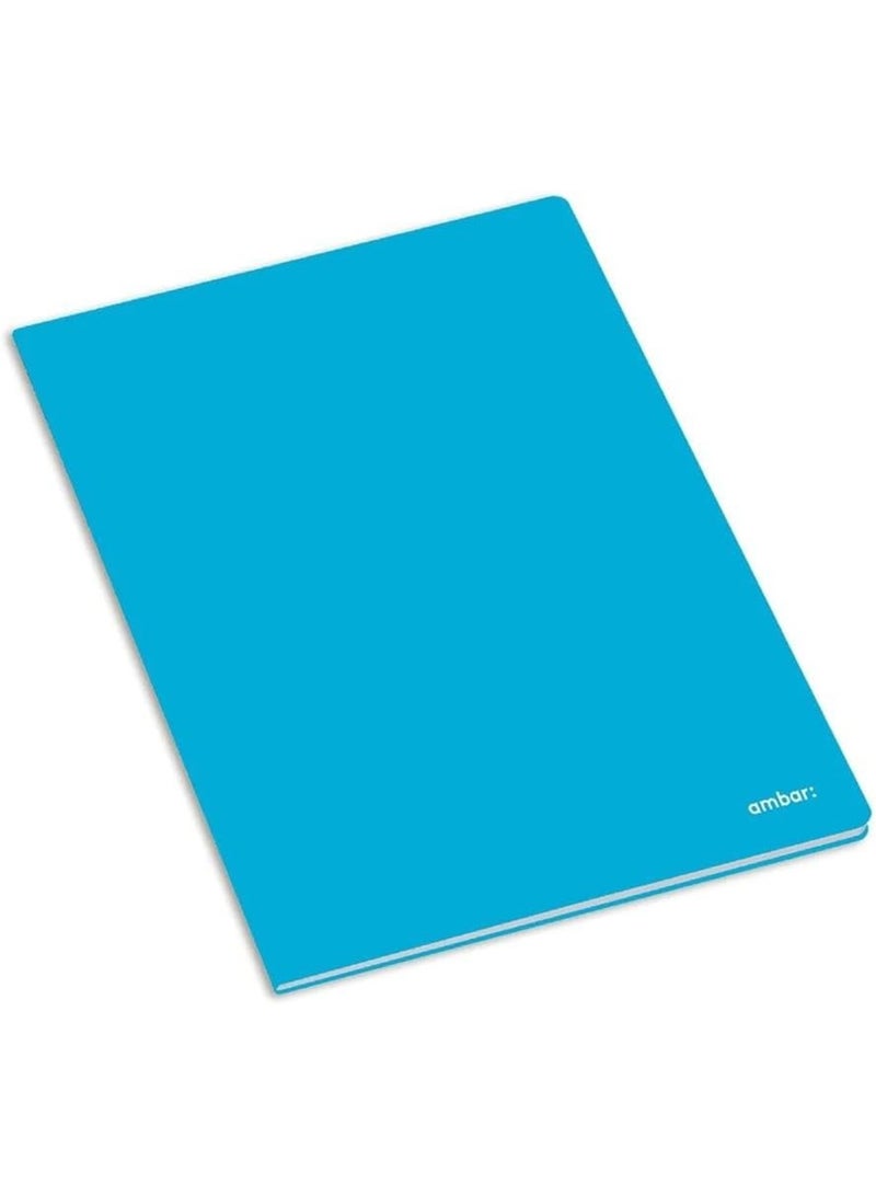 1-Piece A4 Size Single Lined Notebook Light Blue