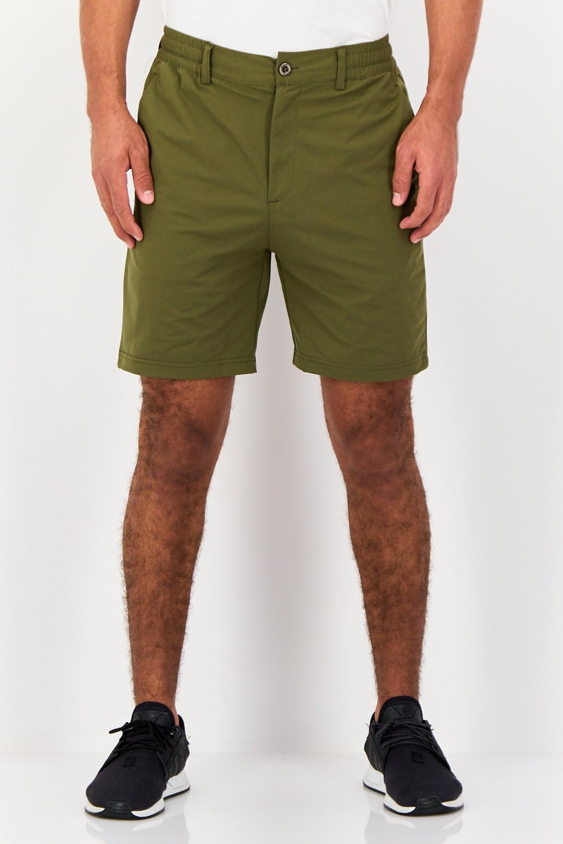 RBX Men Sportswear Fit Outdoor Shorts, Dark Olive - Image 1
