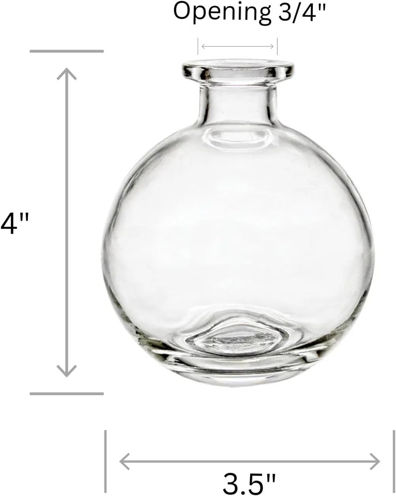 Nakpunar Spherical Clear Glass Bottle 85 Oz wCork 1 Cork - Image 3