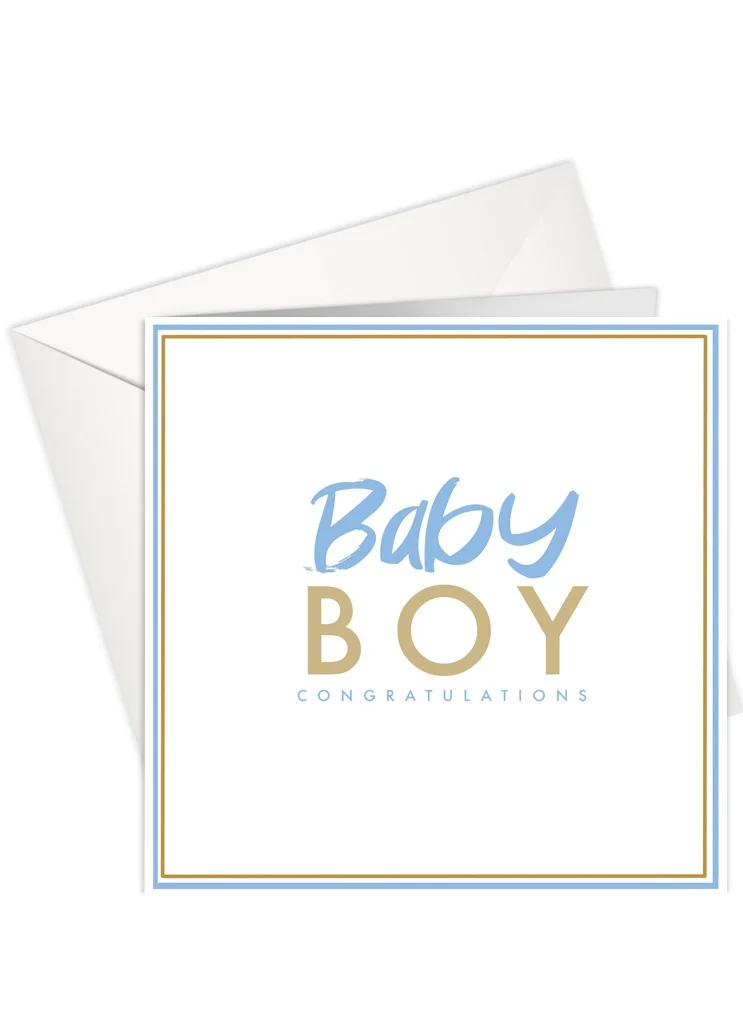 Share The Love Greeting Card - New Born | CONGRATULATIONS | BABY BOY | SharetheLove (Standard Card)