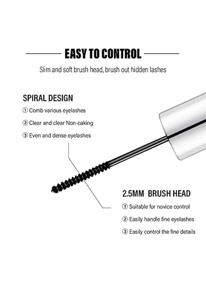 LESITI Waterproof Mascara for Fine Short Eyelash Washable Voluminous Eyelash Mascara Intense Lengthening Mascara for Women Black 01 fl Oz - Image 4