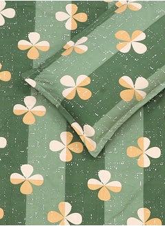 Status Contract Spring Summer Collection-Cotton Rich Double Bedsheet with 2 Pillow Covers for Bed Room, Home, Hotel-120 GSM, Green Clover, 210 X 215 Cm  - Image 5