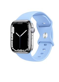 Generic Bands Compatible with Apple Watch Ultra 49mm 45mm 44mm 42mm  Replacement Soft Silicone Strap for iWatch Ultra/Ultra 2 Series SE SE2 9 8 7 6 5 4 3 2 1  - Image 1