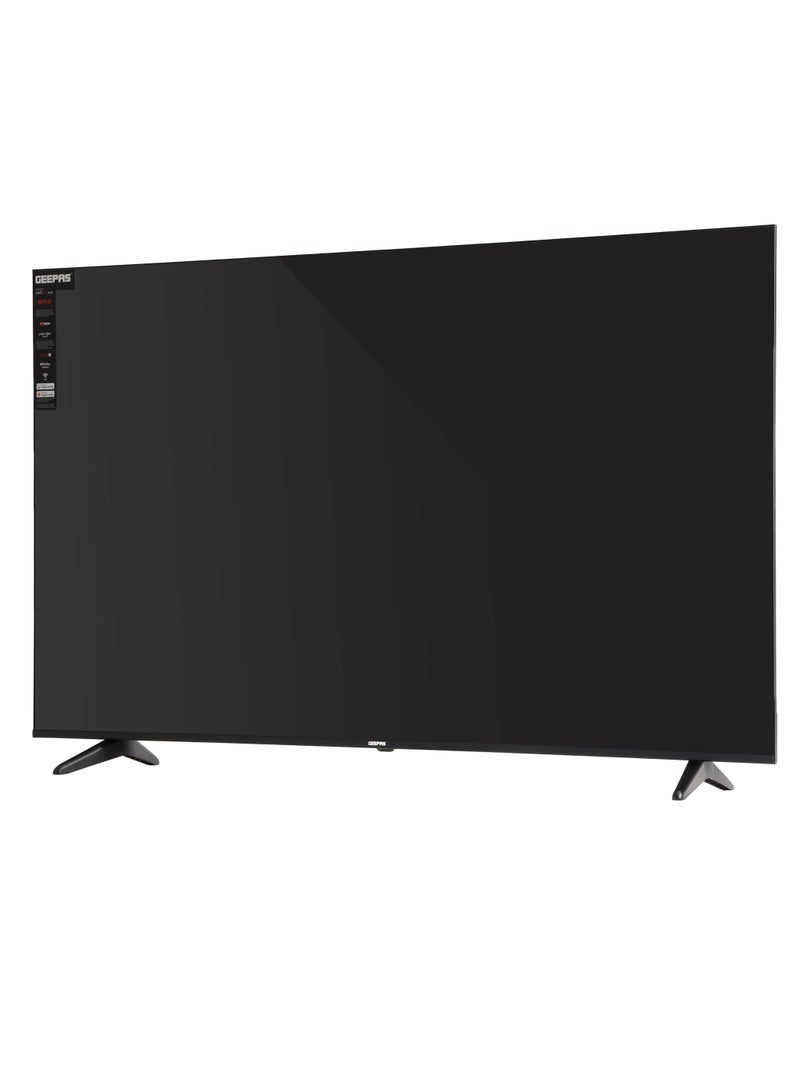 GEEPAS 65" Ultra HD LED TV With WebOS Operating System | Immersive Sound Experience , Sleek Frameless Display | Extensive Connectivity Options, Voice Control Compatible for Smart Home Integration With Remote Control and Screen Sharing | HDMI and USB Ports, Pre-Installed Apps| GLED6569SVUHD  - Image 2