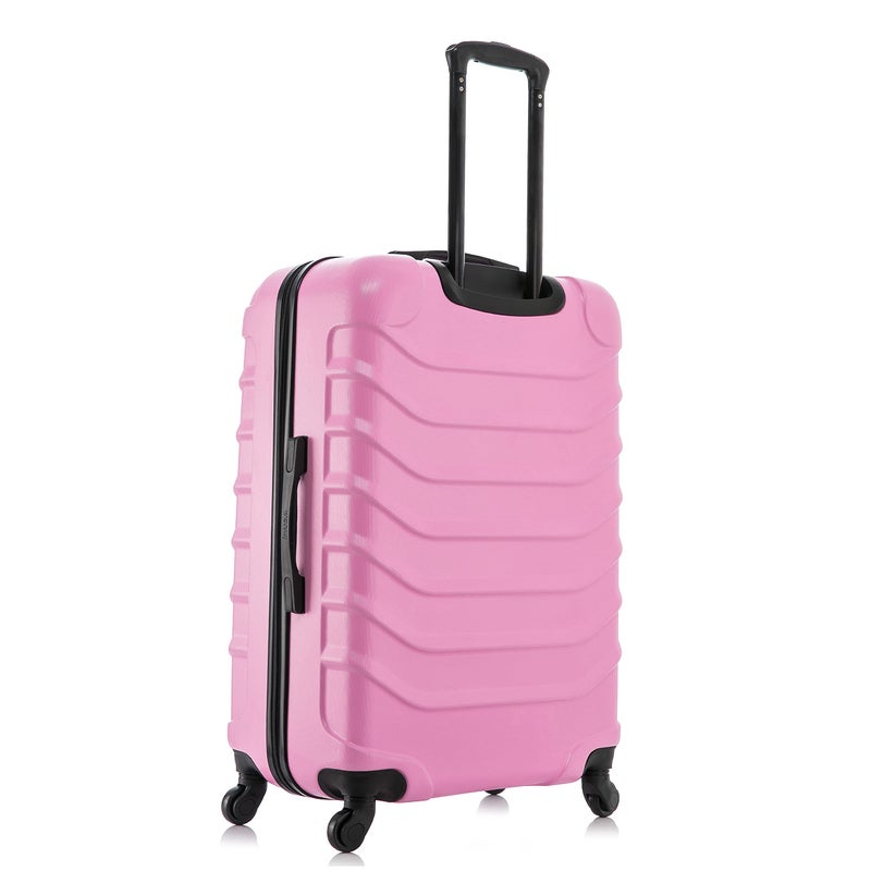 InUSA ENDURANCE Luggage with Spinner Wheels | Durable Lightweight Hardshell Suitcase, Spacious Travel Bag with Handle and Trolley | 20-Inch Carry On Small Luggage | Pink - Image 5