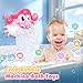 Puidapo Bath ToysLight Up Baby Bath Toys Bath Bubble Machine with Colourful RGB Light Great Birthday for Toddler Boys and Girls Tub Toy for Kids Ages 13 48 - Image 4