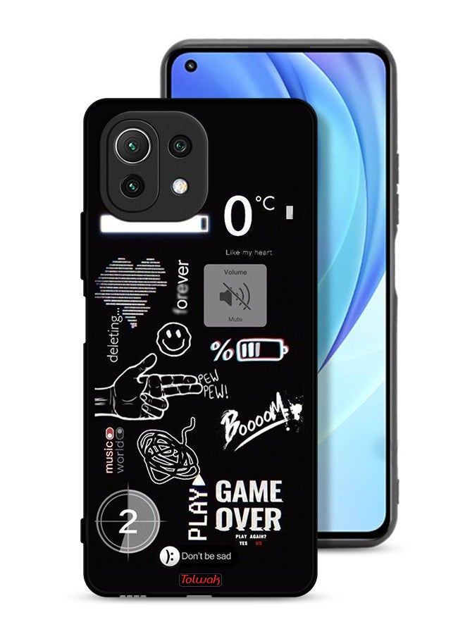 Tolwak Xiaomi Mi 11 Lite 5G Protective Case Cover Game Over Pew Pew  - Image 1