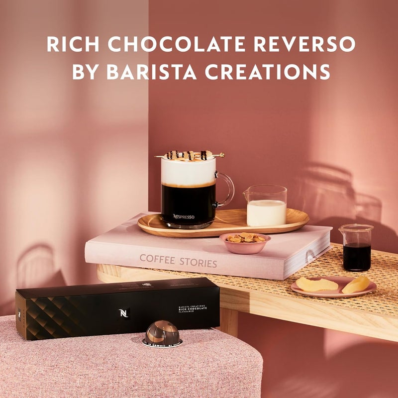 Nespresso Vertuo Rich Chocolate Coffee Capsules - 30 Count, Mild Roast, 7.8 oz Brews - Image 4