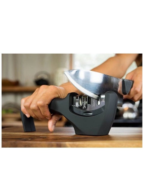 Unleash Razor-Sharp Precision with the 4-in-1 Stainless Steel Knife Sharpener!