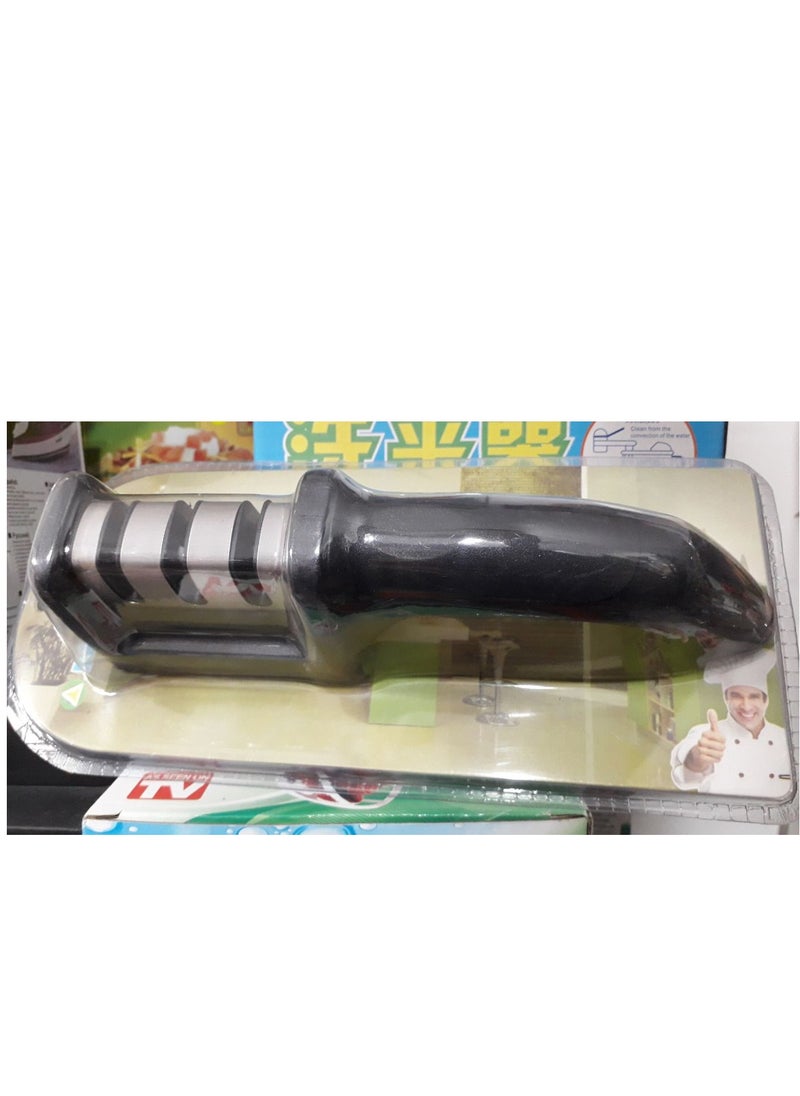 Generic - Unleash Razor-Sharp Precision with the 4-in-1 Stainless Steel Knife Sharpener! - Image 1
