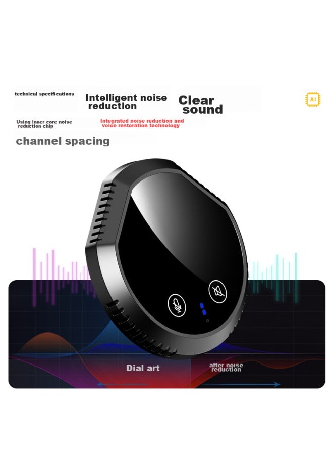 Nintaus Y11c nidirectional Microphone, Video Conference Usb Computer Laptop Speaker With Microphone, Online Class Recording, Bluetooth Microphone, Gaming Desktop All-in Network Speaker - Image 4
