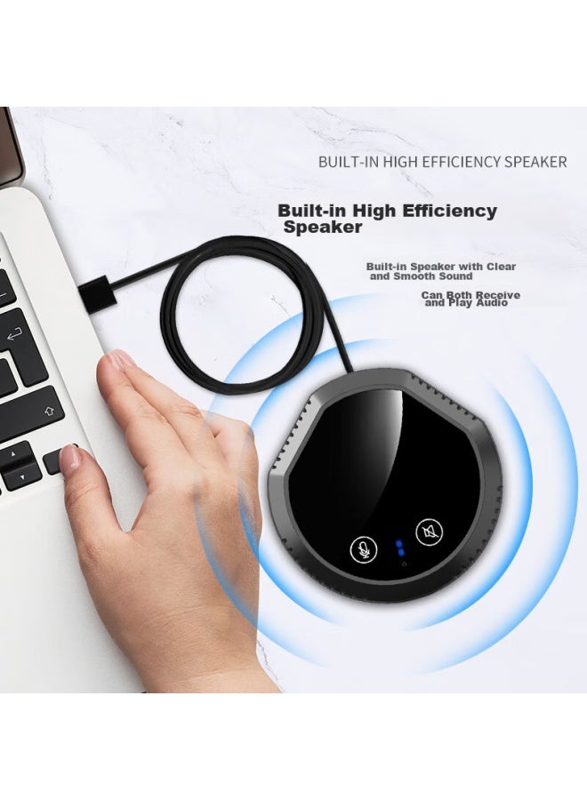 Nintaus Y11c nidirectional Microphone, Video Conference Usb Computer Laptop Speaker With Microphone, Online Class Recording, Bluetooth Microphone, Gaming Desktop All-in Network Speaker - Image 1