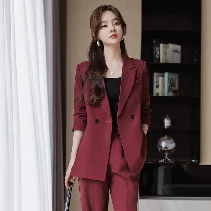 Suit Womens Spring and Summer 2024 New Style Temperament Goddess Professional Wear Casual Suit Jacket Black  - Image 2