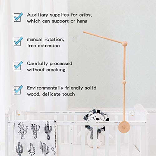 let's make Baby Crib Mobile Arm - Wooden Baby Mobile Crib Holder for Mobile Hanging Baby Crib Attachment for Nursery Decor - Image 5