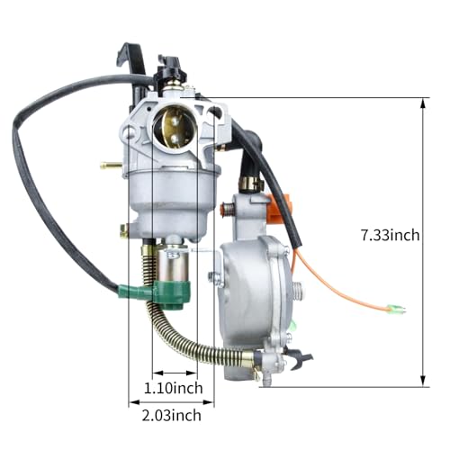 KELKONG GX390 LPG/NG Generator Carburetor Dual Fuel Conversion Kit for Predator 8500 8750 7000 9000 188F 190F Generator Replace for Honda GX270 GX340 389cc 420cc Engine (with air filter) - Image 2