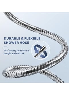 Generic 150CM Extra Long Shower Hose, Baytion 360°Anti-twist 304 Stainless Steel Handheld Shower Hose for Shower/Sitz Bath/Pet or Child Bathing【Leak-proof 】【Anti-erosion】【1/2” Brass Spin Inner Core】  - Image 2