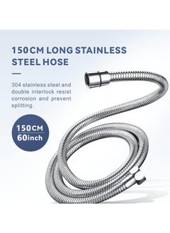 Generic 150CM Extra Long Shower Hose, Baytion 360°Anti-twist 304 Stainless Steel Handheld Shower Hose for Shower/Sitz Bath/Pet or Child Bathing【Leak-proof 】【Anti-erosion】【1/2” Brass Spin Inner Core】  - Image 4