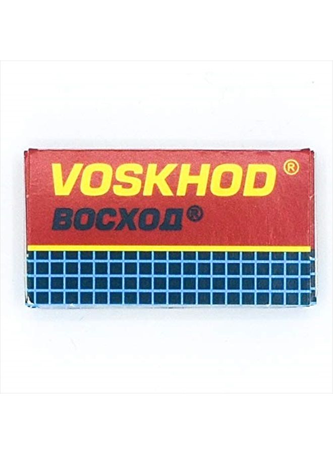 Voskhod فوسخود، 100 شفرة حلاقة مزدوجة الحافة، 100 قطعة - Image 4