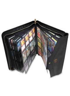 ENHANCE Trading Card Binder Album 12 Pocket Tcg Binder For 624 Cards Side Loading Card Binder With Accessory Pocket Premium Protective Exterior Compatible With Pokemon Mtg Yugioh Sports Cards  - Image 2