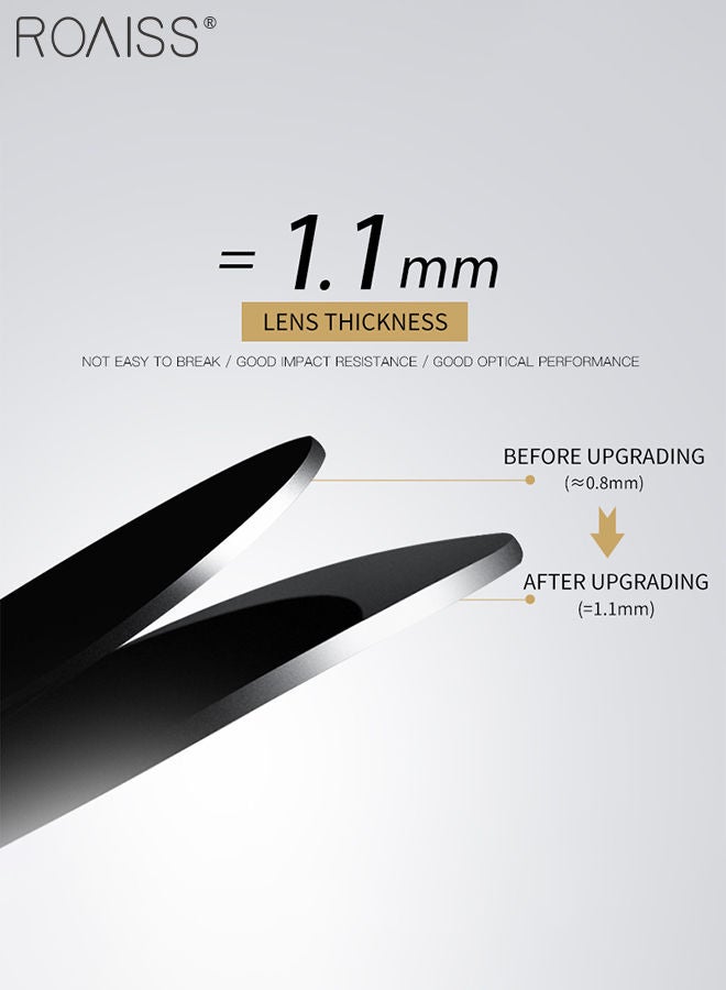 roaiss Women's Oversized Square Polarized Sunglasses UV400 Protection Sun Glasses Fashion Anti-glare Sun Shades for Women with Glasses Case 62mm - Image 5