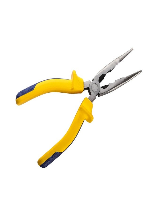 AGRICO TATA AGRICO Bent Nose Plier | Long Nose Pliers | Bent Nose Pliers | Circlip Professional | Multipurpose works | Non-Slip Handle | internal circlip plier | Pliers set tools (6"Inch -Multicolor) - Image 2