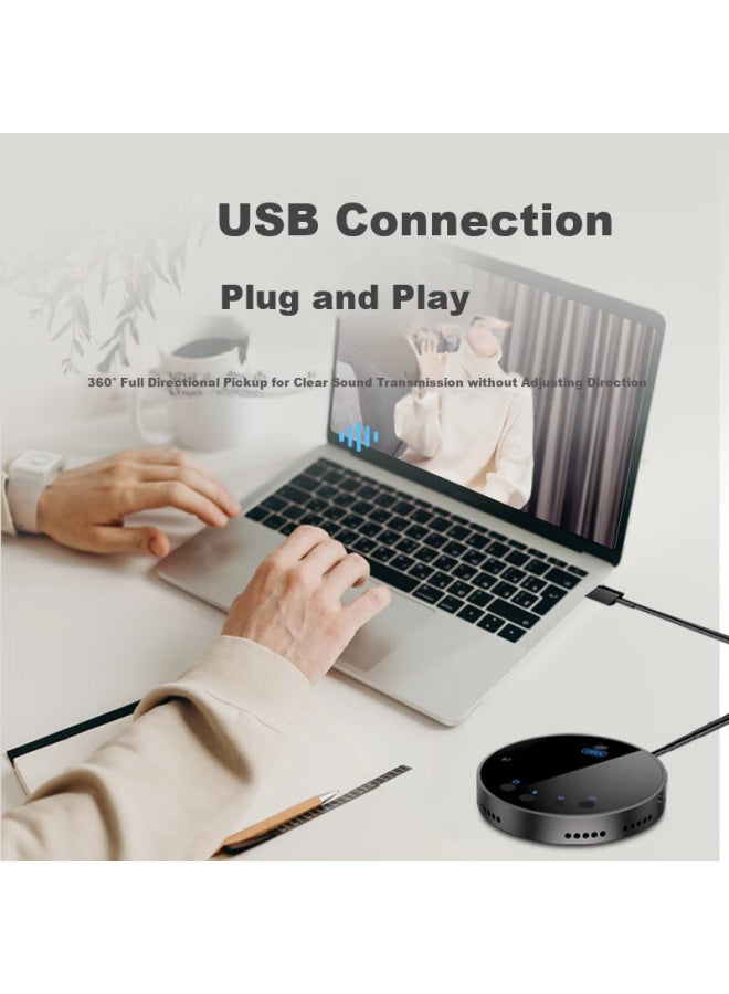 Nintaus Y08b nidirectional Microphone Conference Reception Bluetooth Wireless Rechargeable Telephone Tube nidirectional Recording Speaker Driver-free Desktop Usb Intelligent Noise Reduction - Image 2