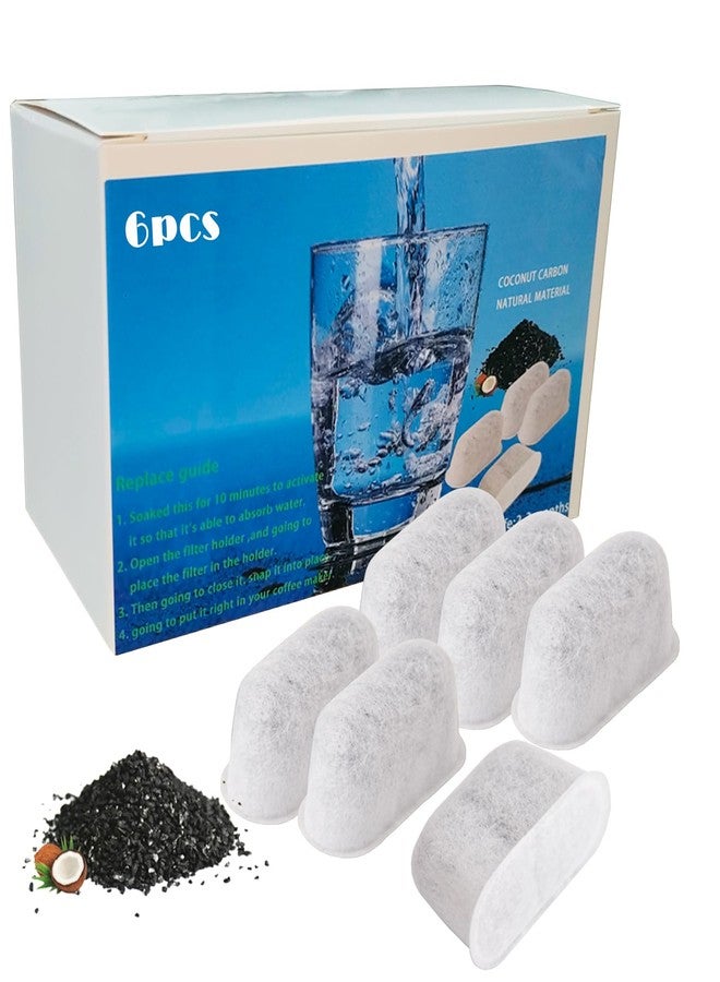 Molgoc Replacement Charcoal Water Filters for Cuisinart Coffee Machines 6 Pack by Molgoc. - Image 1