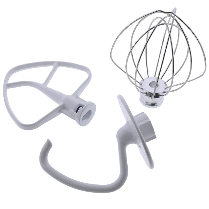K45DH DOUGH HOOK K45B FLAT BEATER K45WW WIRE WHIP3 PIECES REPLACEMENT FOR KITCHENAID 45QT TILTHEAD STAND MIXERS