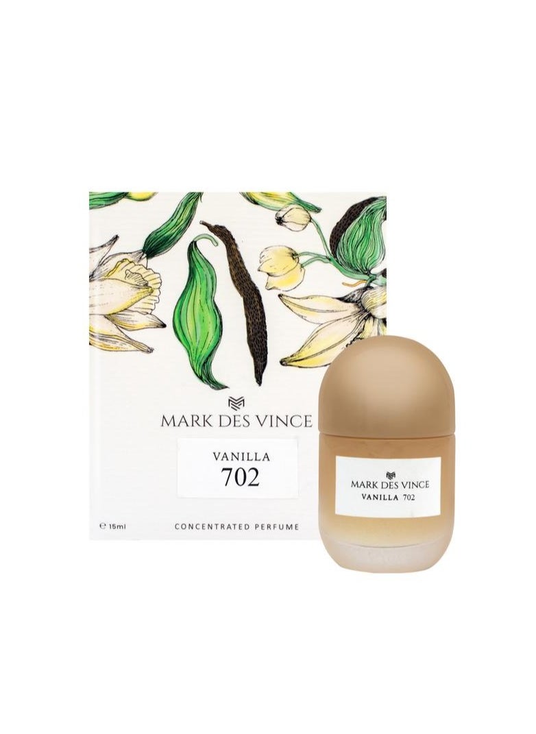 MARK DES VINCE - Mark Des Vince Concentrated Perfume Vanilla 702 15ML - Image 1