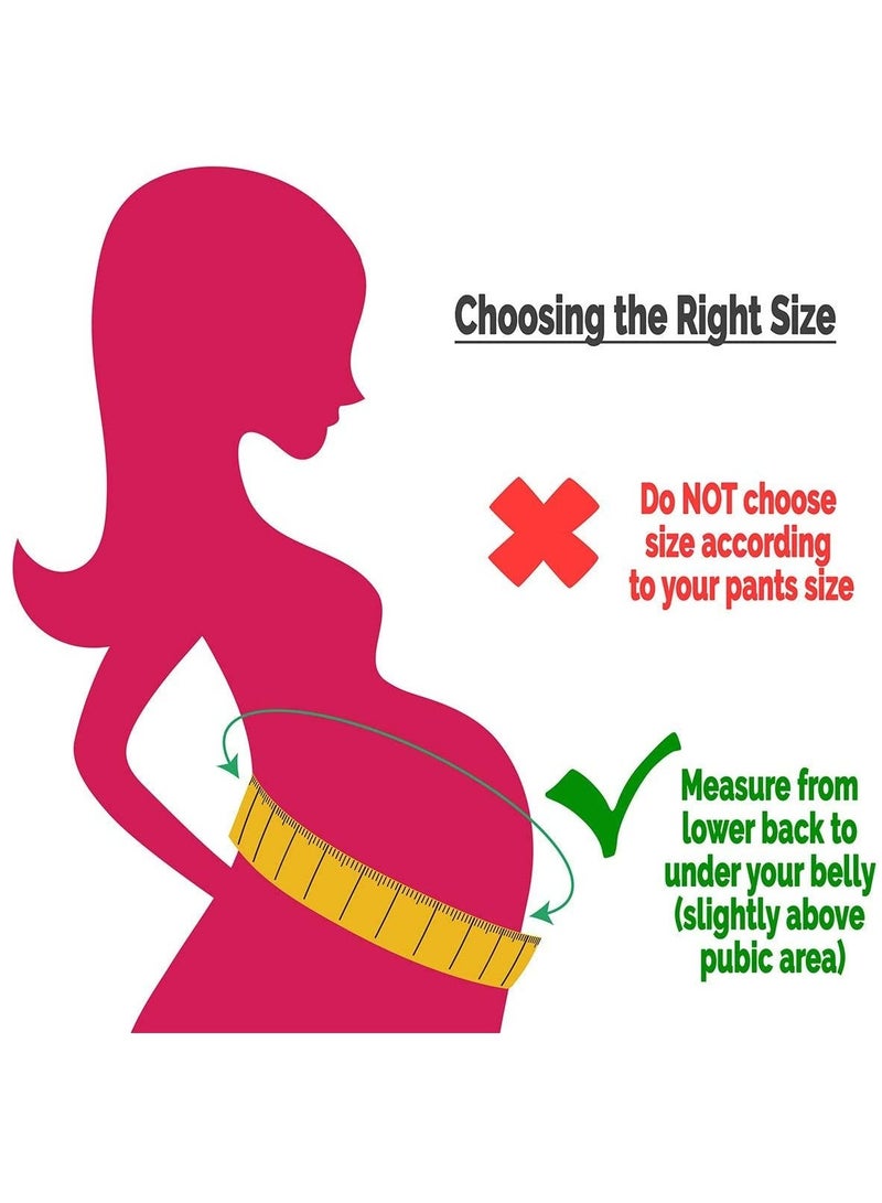 Pregnancy Belt, 3 in 1 Maternity Support Belt Belly Band Support Back Brace Abdominal Binder Waist Support, Lightweight, Breathable, and Adjustable Pregnancy Support Belt - Image 5