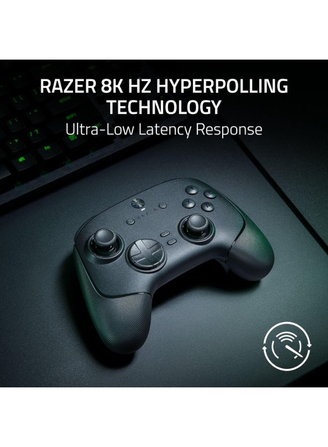 RAZER Wolverine V3 Pro 8K PC - Wireless Esports Controller for PC, 8K Hz HyperPolling, TMR Thumbsticks with Swappable Caps, 4 Mouse Click Back Buttons & 2 Claw Grip Bumpers, Pro HyperTrigger - Black - Image 2
