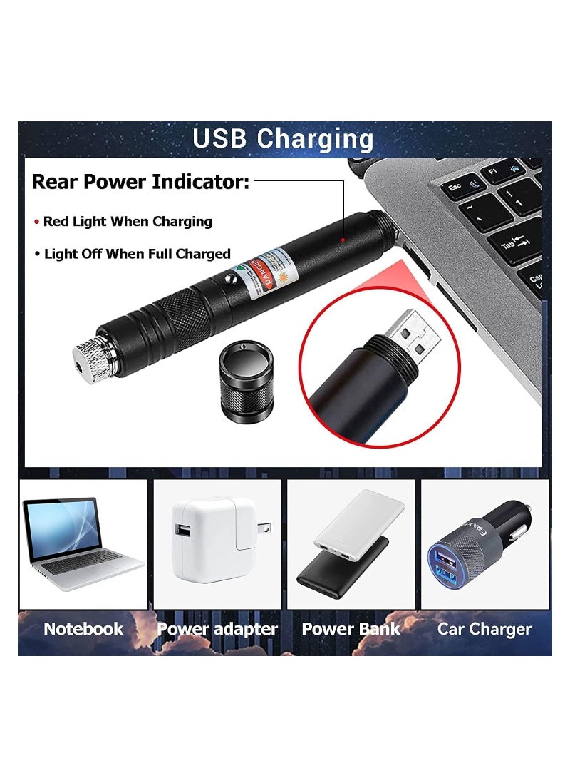 ليموس مؤشر ليزر أخضر عالي الطاقة - شعاع طويل المدى، تركيز قابل للتعديل وتصميم متين - Image 5