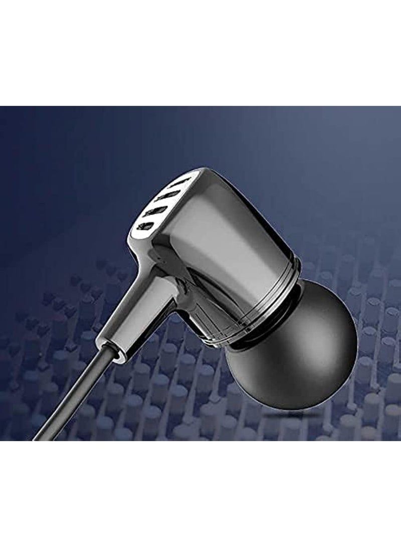 Jellico CT 27 Sport Wired Earphones, Super Bass, 3.5mm Jack, Microphone, Black - Image 3