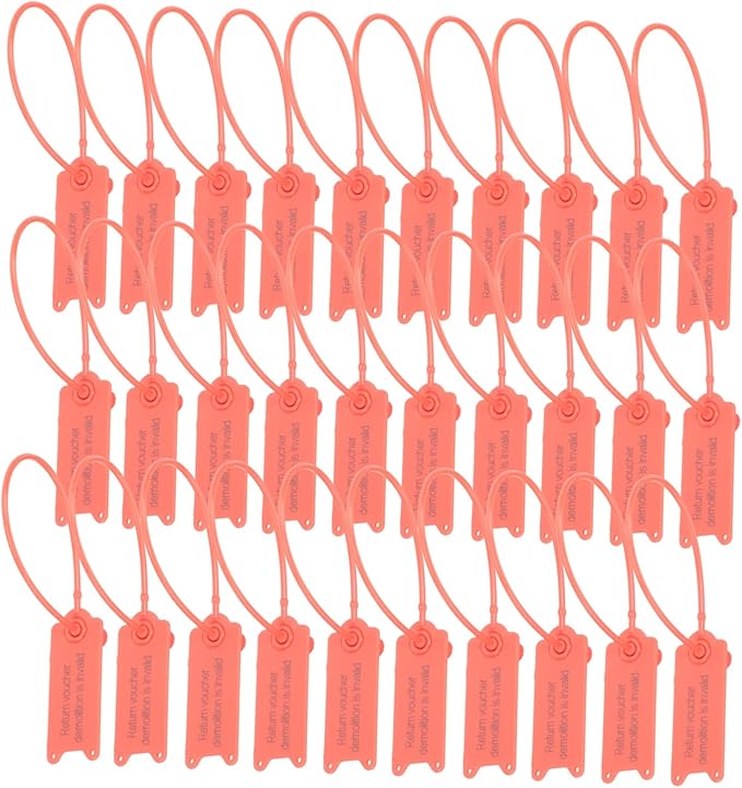 Self Locking Cable Ties 100pcs Red For Secure Labeling Packaging Trucks Luggage Postal Parcels - Image 1