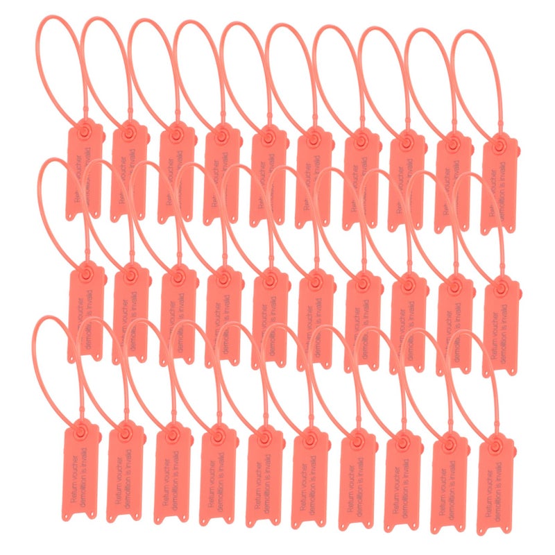 Self Locking Cable Ties 100pcs Red For Secure Labeling Packaging Trucks Luggage Postal Parcels - Image 2